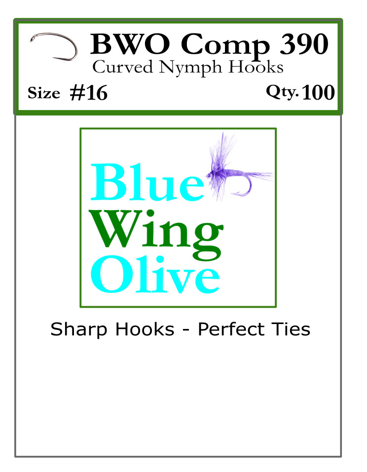 BWO Comp 390 (7251) Curved Nymph Hook