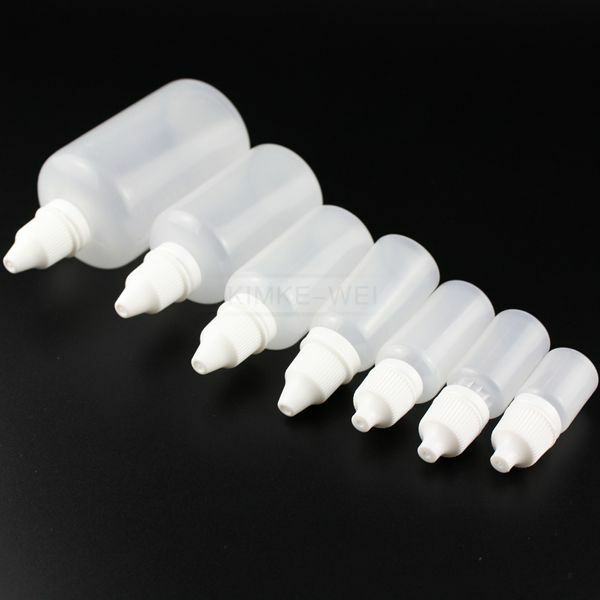 5-100pcs 5ml~100ml Empty Plastic Squeezable Dropper Bottles Eye Liquid Dropper
