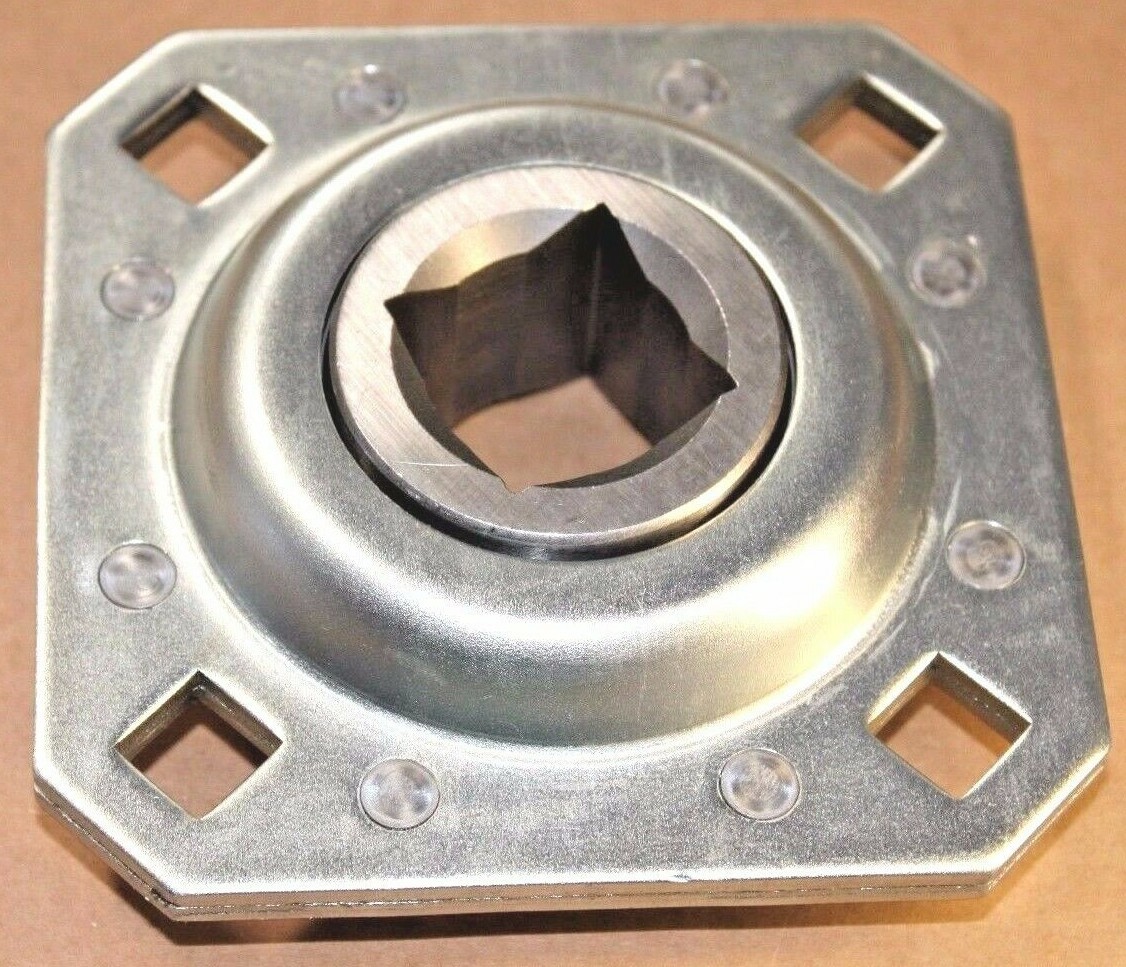 Premium ST208-1N AG Flanged Disc Bearing Unit 1" Square Bore FD208R1 DHU1-208