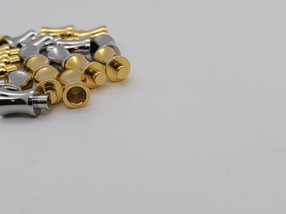 Metal Gold/Silver Tone Checker Pcs