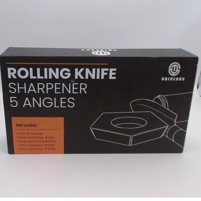 Onixcore Rolling Knife Sharpener 5 Angles Magnetic System BNIB