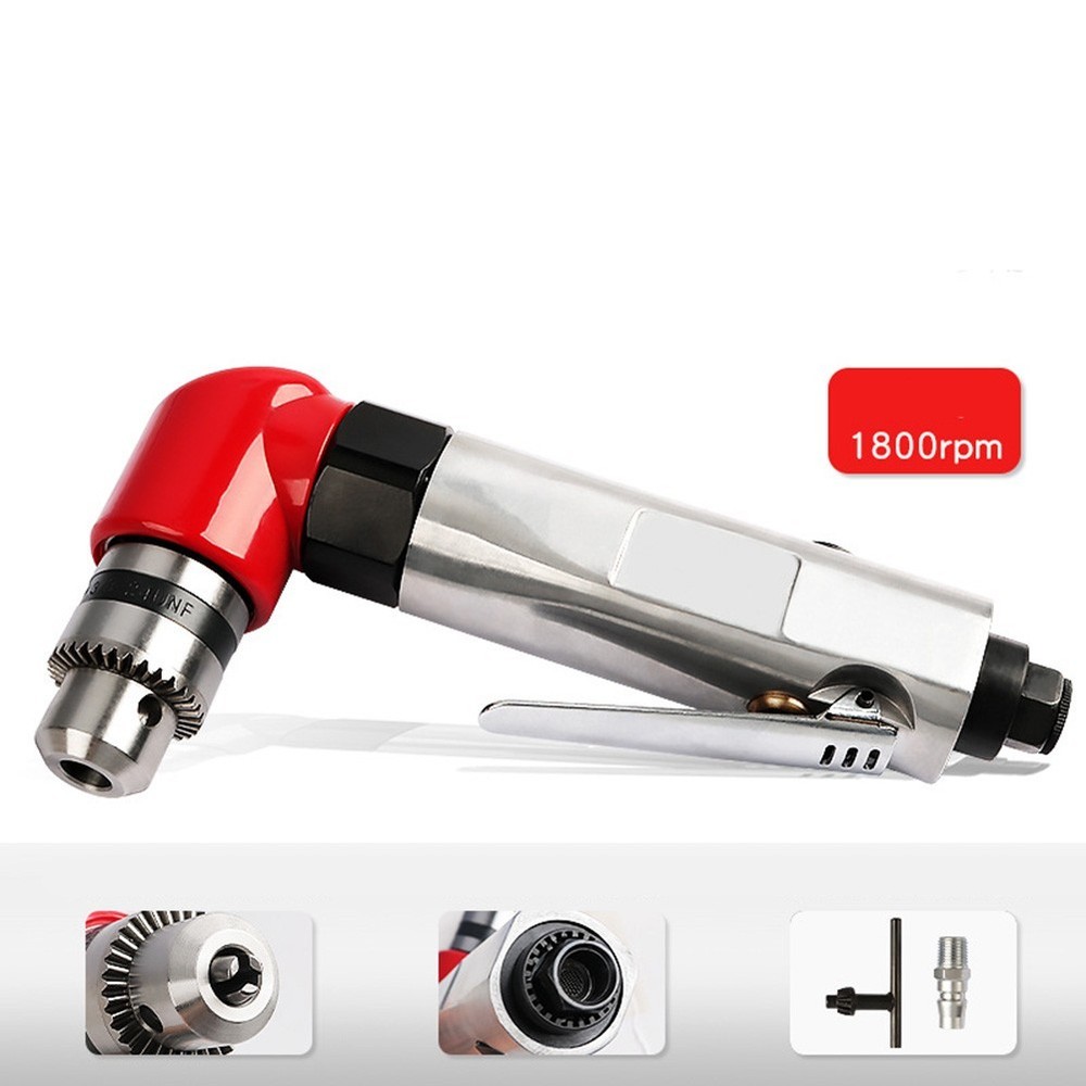 Compact Pneumatic Right Angle Drill for Efficient Drilling in Confined Areas