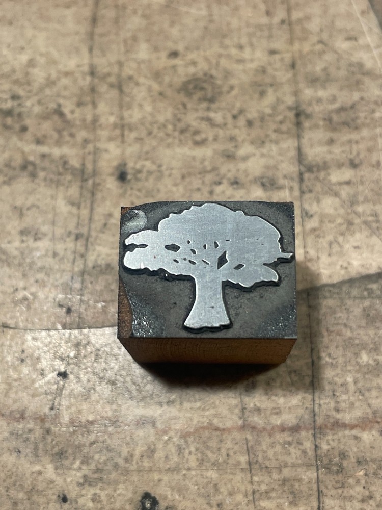 Printing Letterpress Printers Block Small Tree (2025)