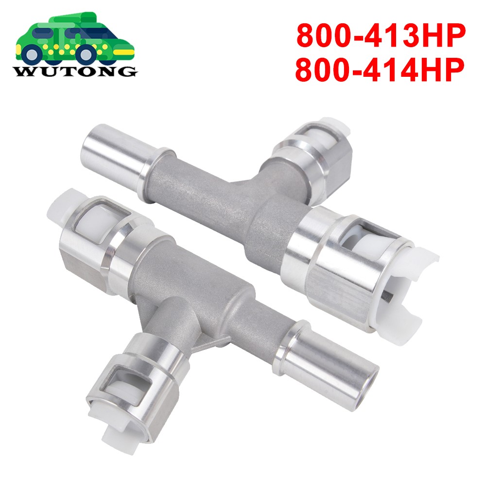 2x Metal Heater Hose Connector Fit For Cadillac Escalade/Chevrolet Silverado