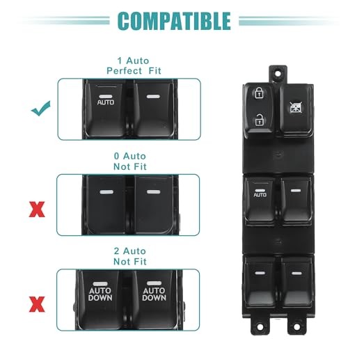 Front Left Driver Side Power Window Switch Window Control Switch Fit for Kia