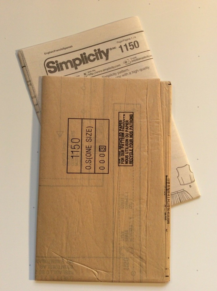 Simplicity A1150 18" Doll Clothes