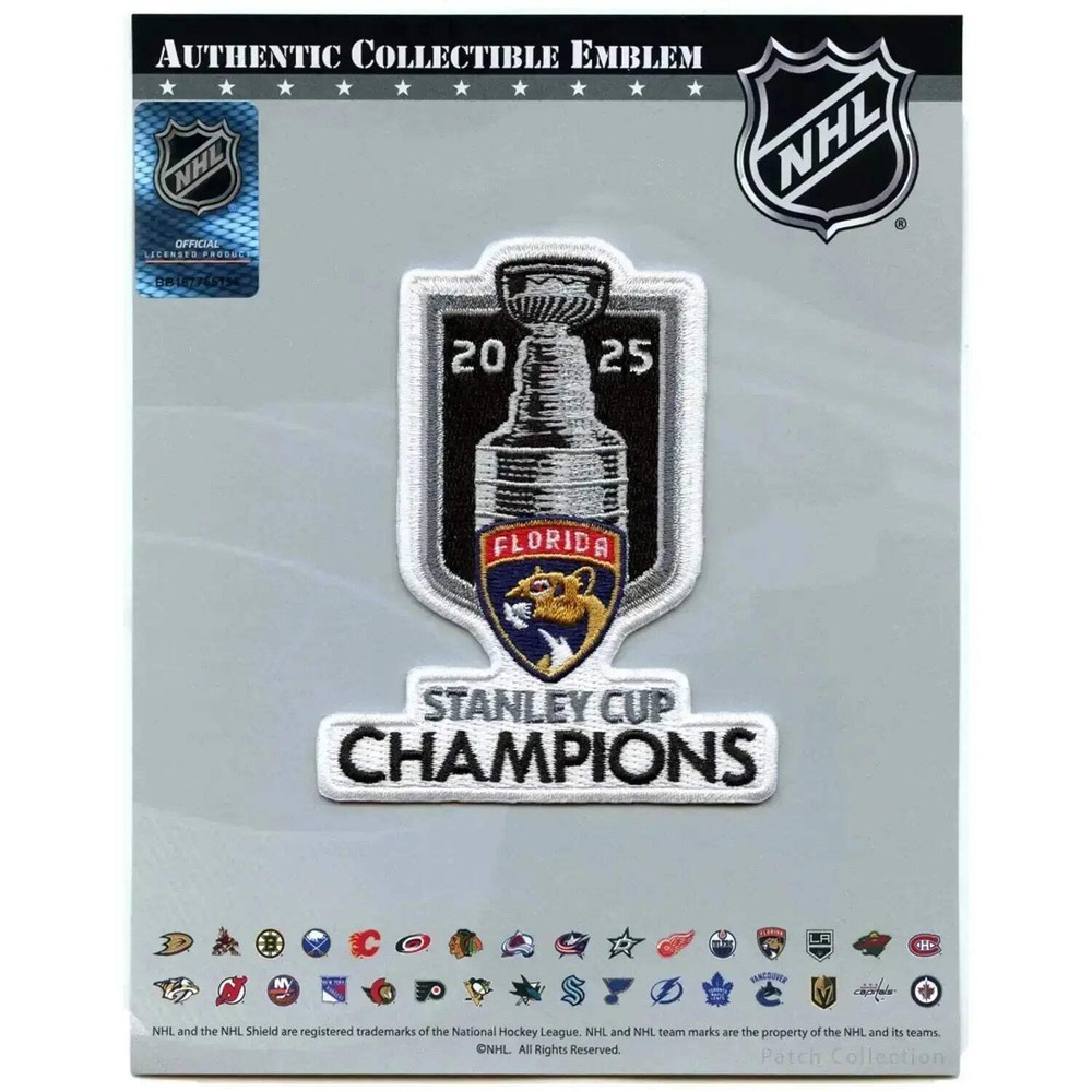 2025 NHL Stanley Cup Final Champions Florida Panthers Jersey Patch