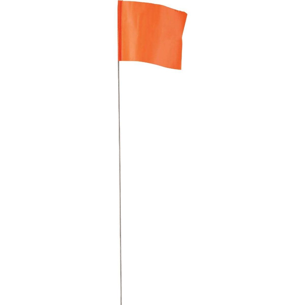 Empire 78-002 Fluorescent Orange Stake Flags 100-Pack