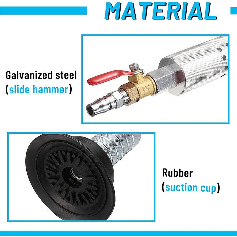 Air Pneumatic Suction Dent Puller Slide Hammer Pulling Car Body Repair Work Tool