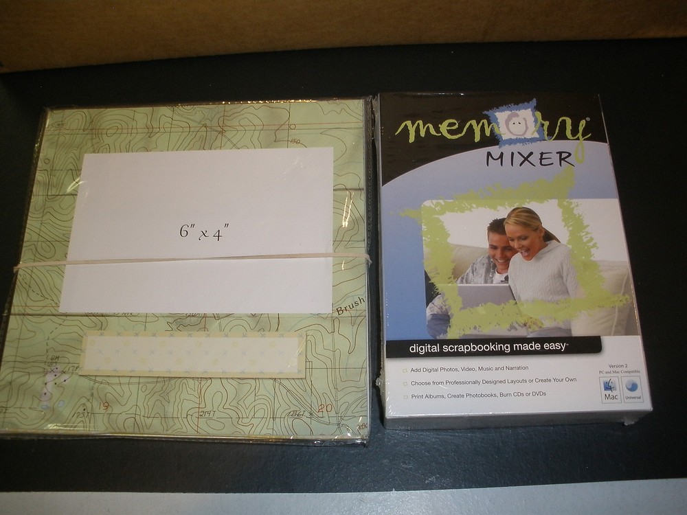 NEW Memory Mixer Digital Scrapbook Software & NEW book