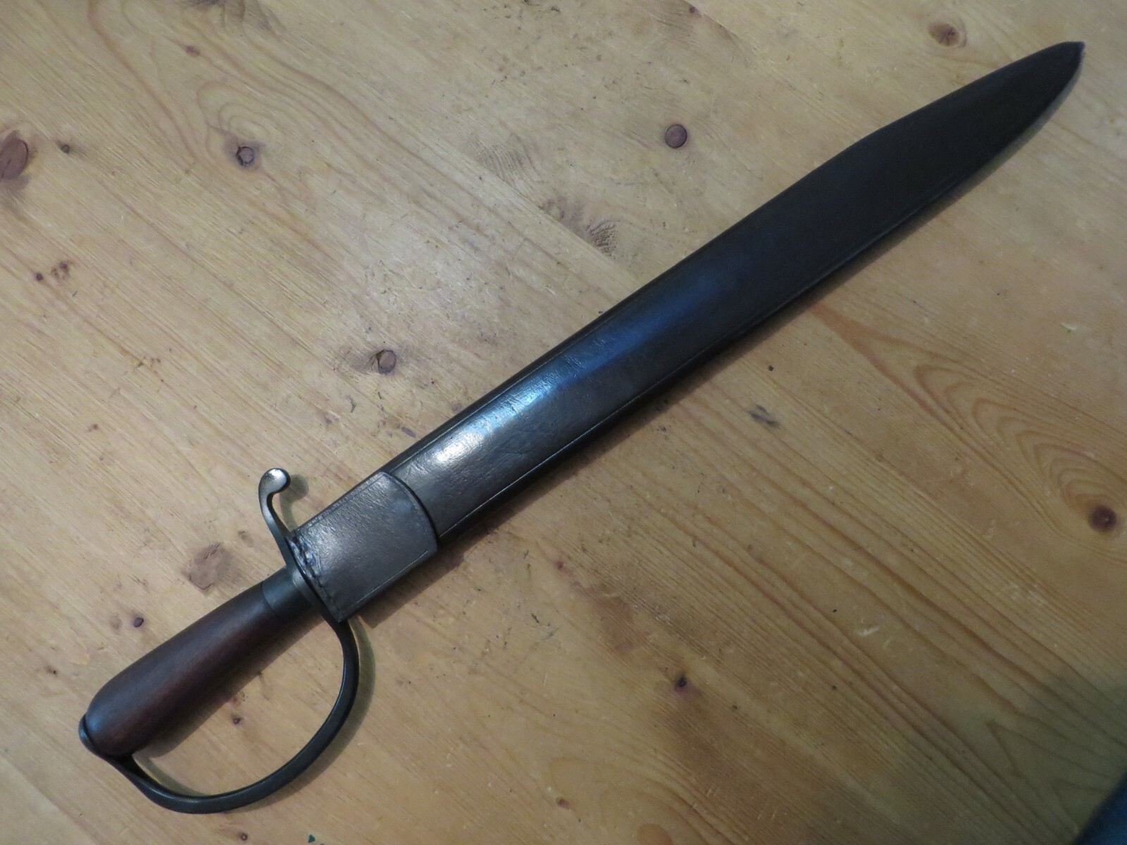 Alabama Confederate Bowie Knife with Leather Sheath, New