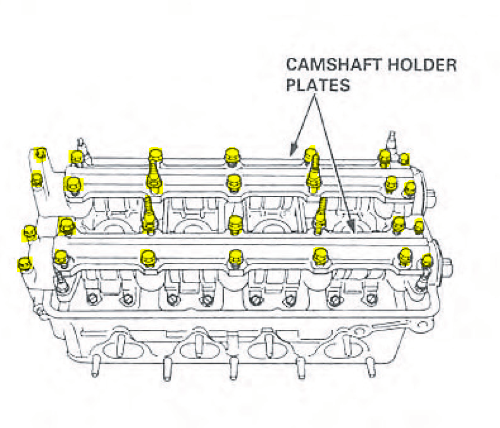 Honda B16A B18C VTEC Cylinder Head Cam Cap Cover Bolts B18 B16 Bolt Complete