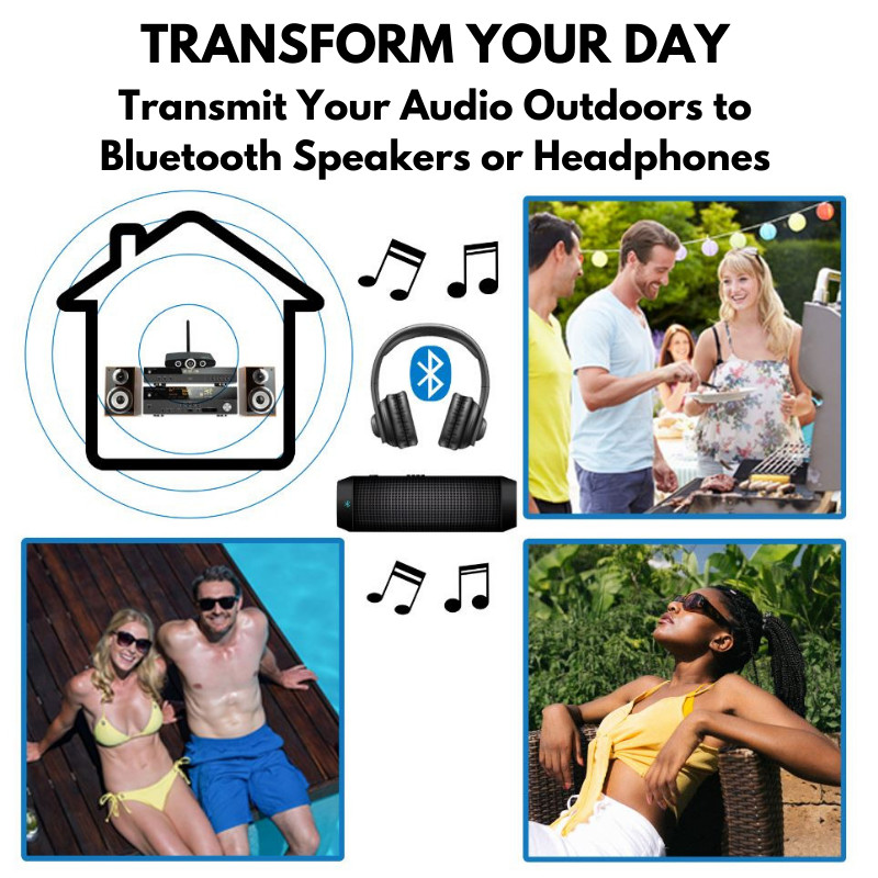 Long Range Bluetooth Transmitter / Extender - TV home stereo Headphones Speakers
