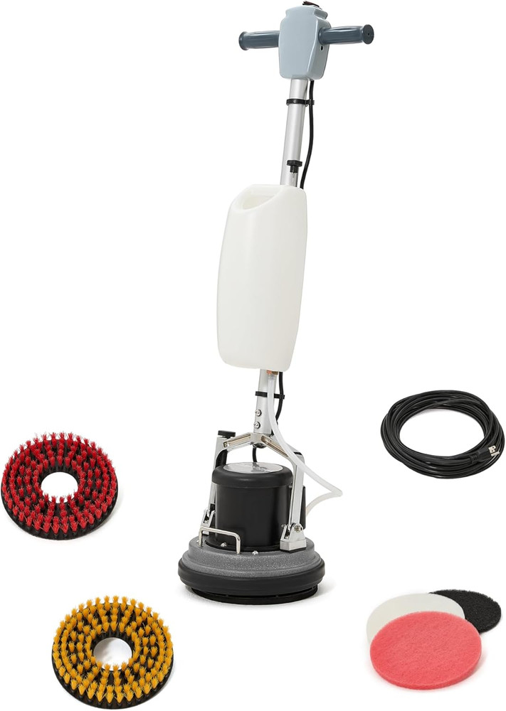 10" Heavy-Duty Multi-Functional Floor Buffer Polisher Machine Clean Buff Scrubb