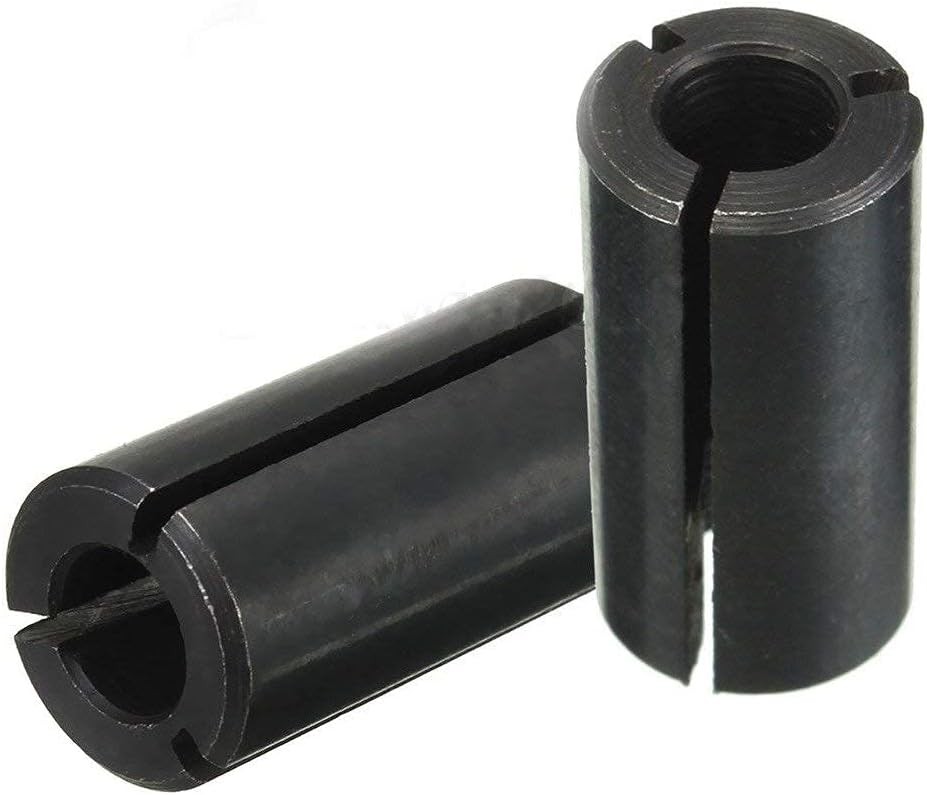 2 Pack Router Collet Set 1/2 to 1/4 Adapter