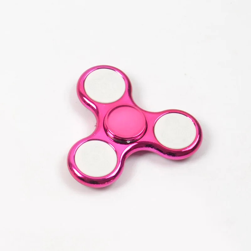 6colors Creative LED Light Luminous Fidget Spinner Changes Hand Spinner Golw in