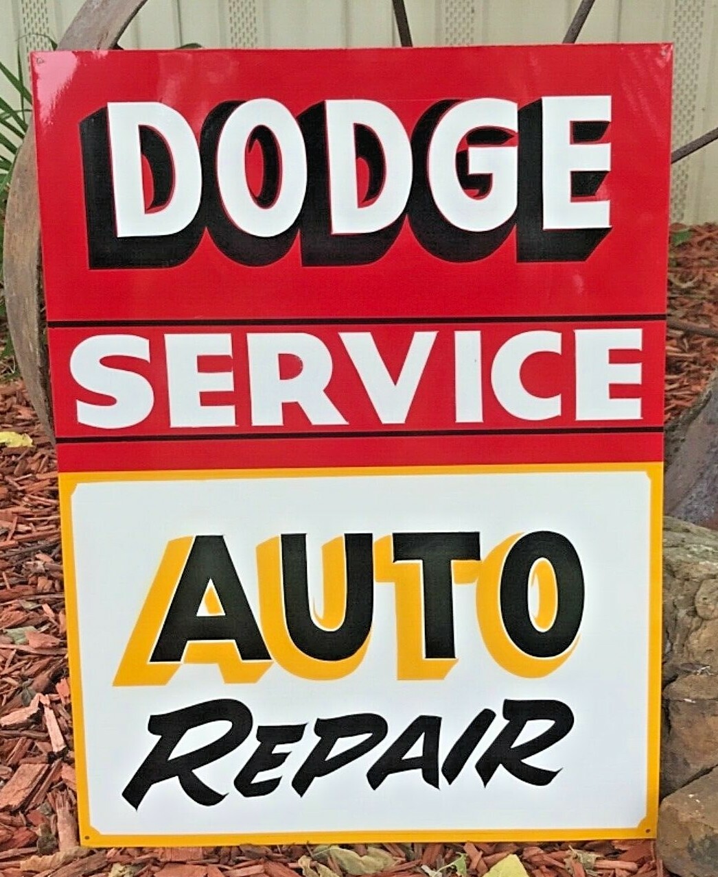 DODGE RAM MOPAR SERVICE Truck Car Repair Auto Gas Station Shop HAND PAINTED SIGN