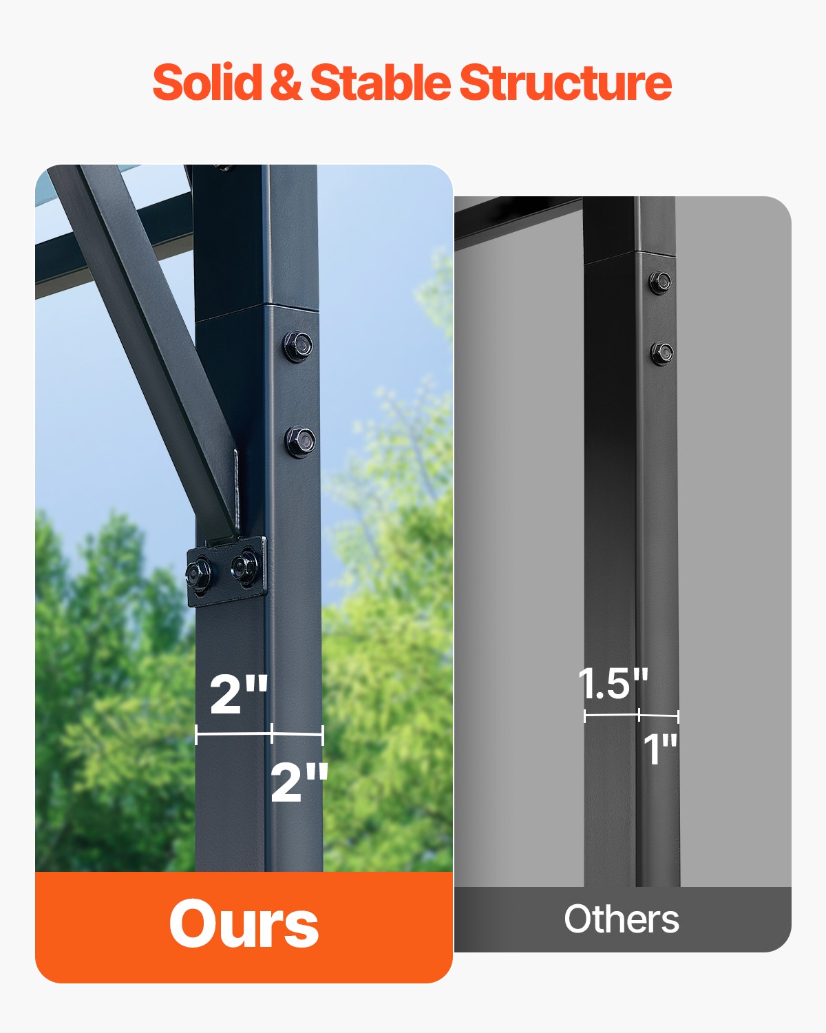 VEVOR Heavy Duty Metal Carport 20 x 20 ft Outdoor Car Shelter Garage for Boats