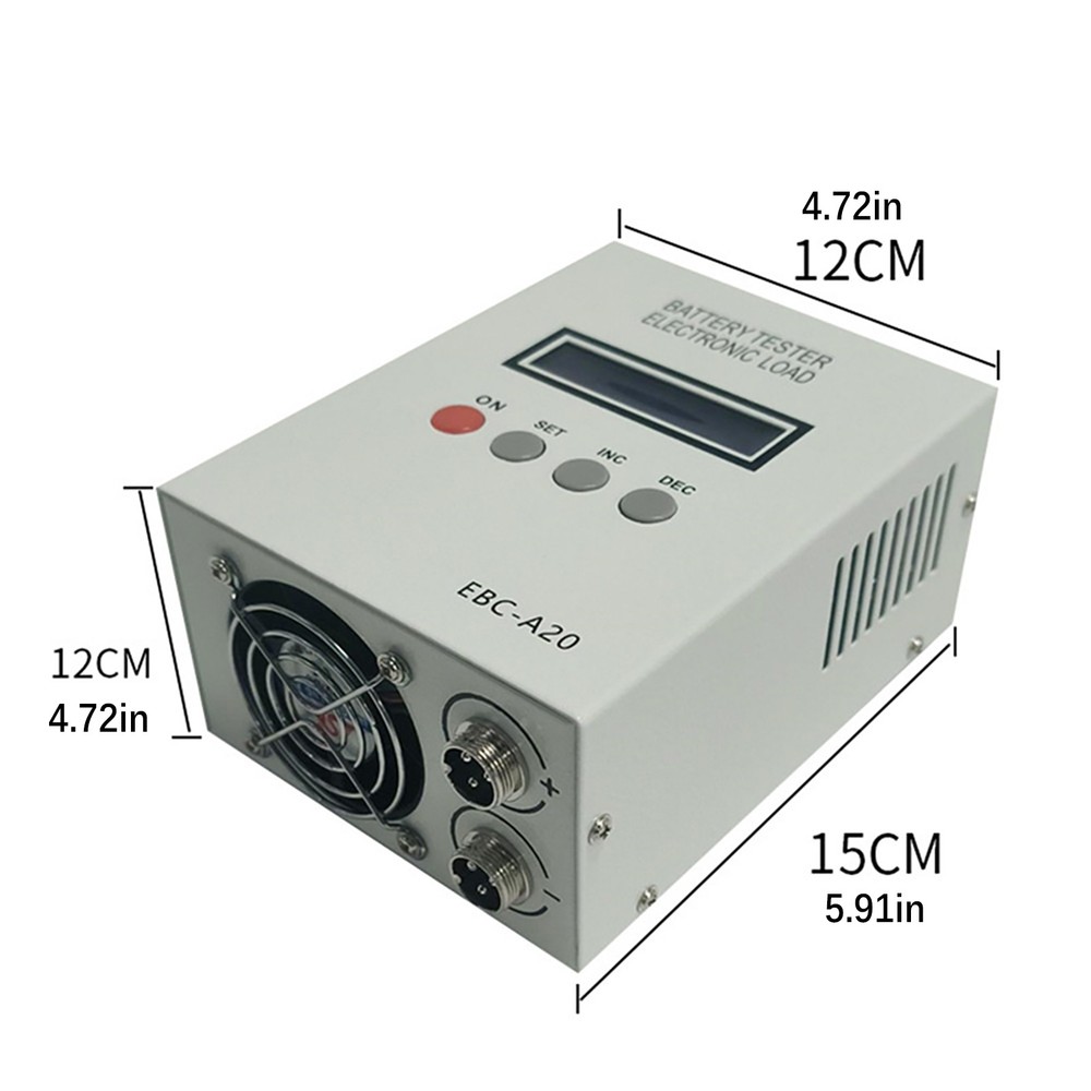 EbC‐A20 Battery Capacity Tester Battery Load Tester High Performance LCD Display
