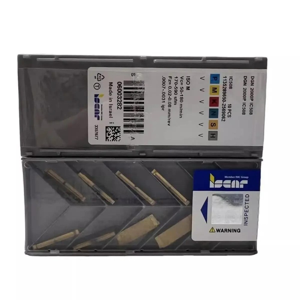 ISCAR / DGN2000P IC508 / Industrial indexable carbide inserts 10 PCS