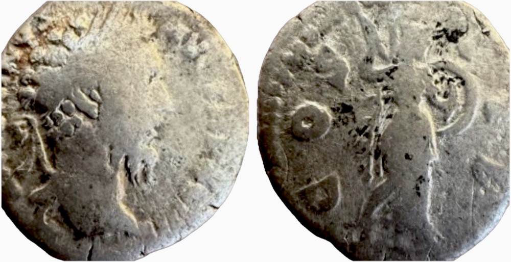Marcus Aurelius, as Caesar, Denarius. 159-160 AD.