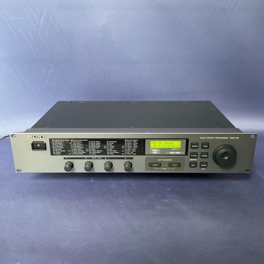 SONY DPS-V55 Rackmount Audio Multi-Effect Signal Processor Silver Sound Music