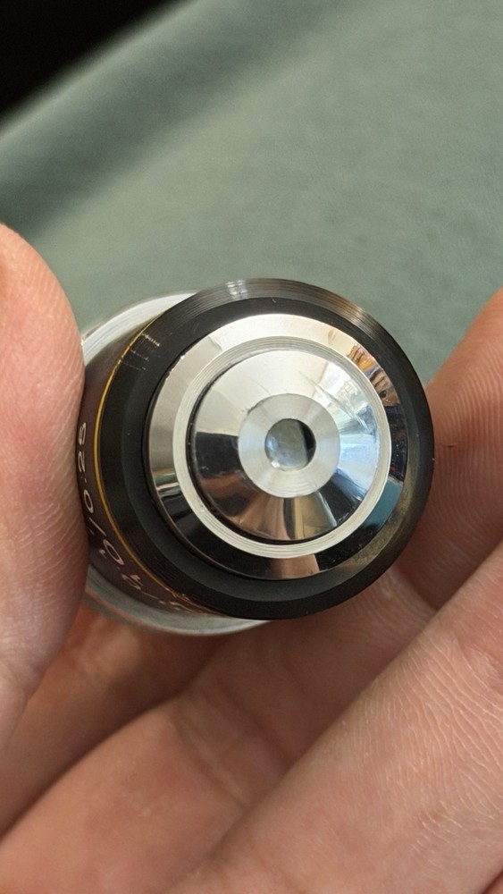 Cambridge Instruments 160/1.2 Plan 10/0.25 Microscope Objective Lens