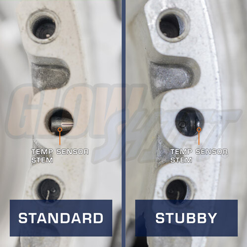 GlowShift Stubby Transmission Temperature Gauge Sensor for GM 4L60-E