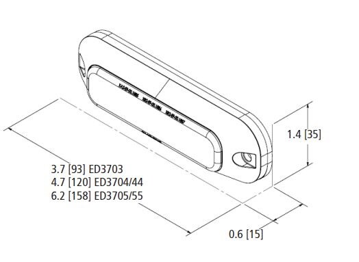 ECCO ELECT DIRECTIONAL 4 LED SURFACE MOUNT 12- ED3704A