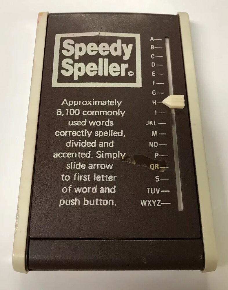 Speedy Speller - Vintage. Works.