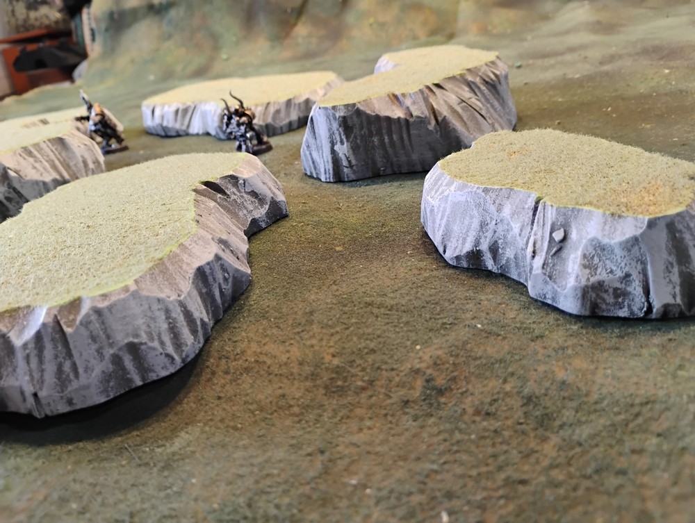 Stackable Hill Set Terrain Wargame bolt action Warhammer 40k tabletop D&D