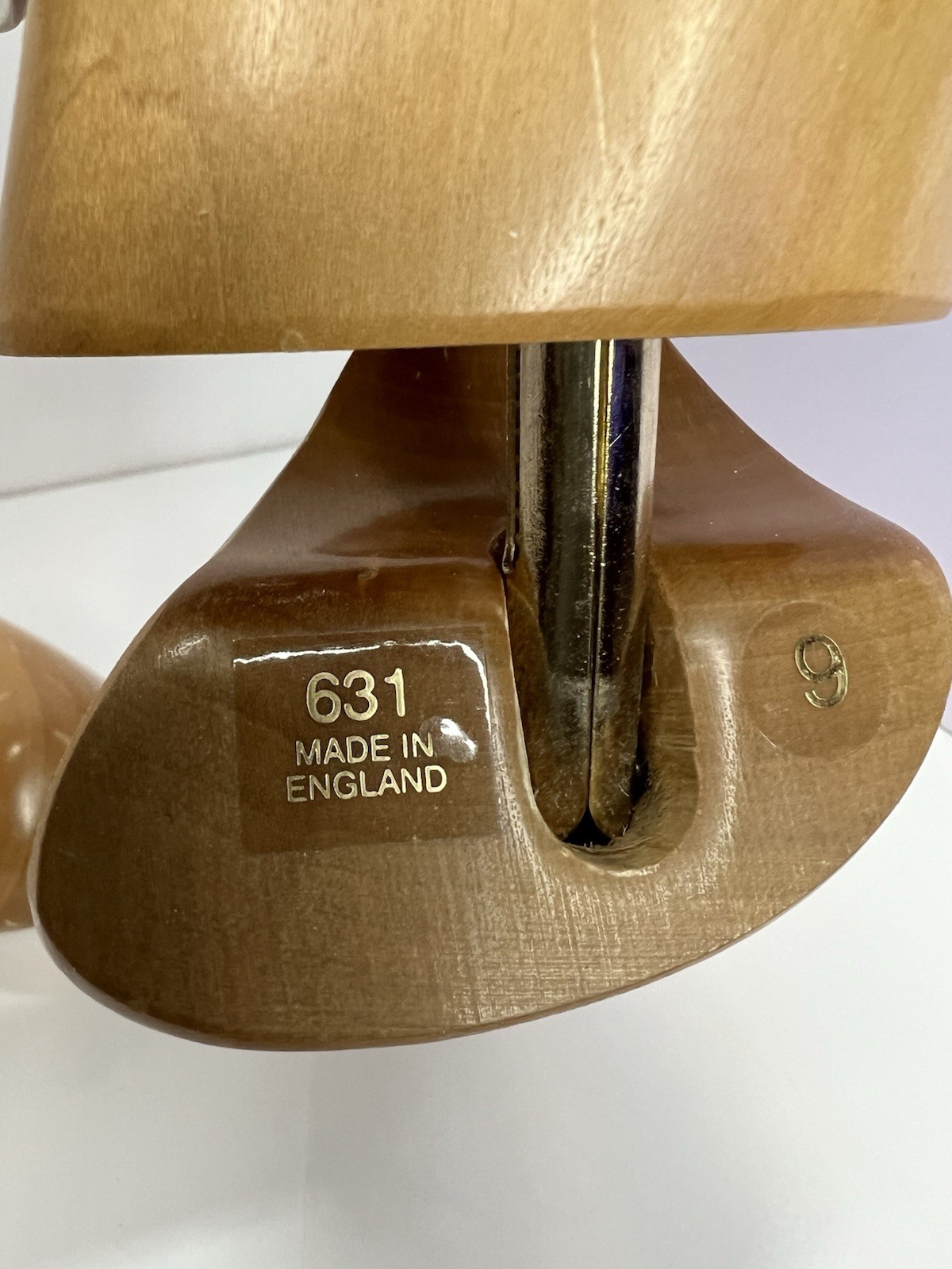 CROCKETT & JONES UK 8 E US 9 LACQUERED LASTED TREES SHOE TREE WOOD 631