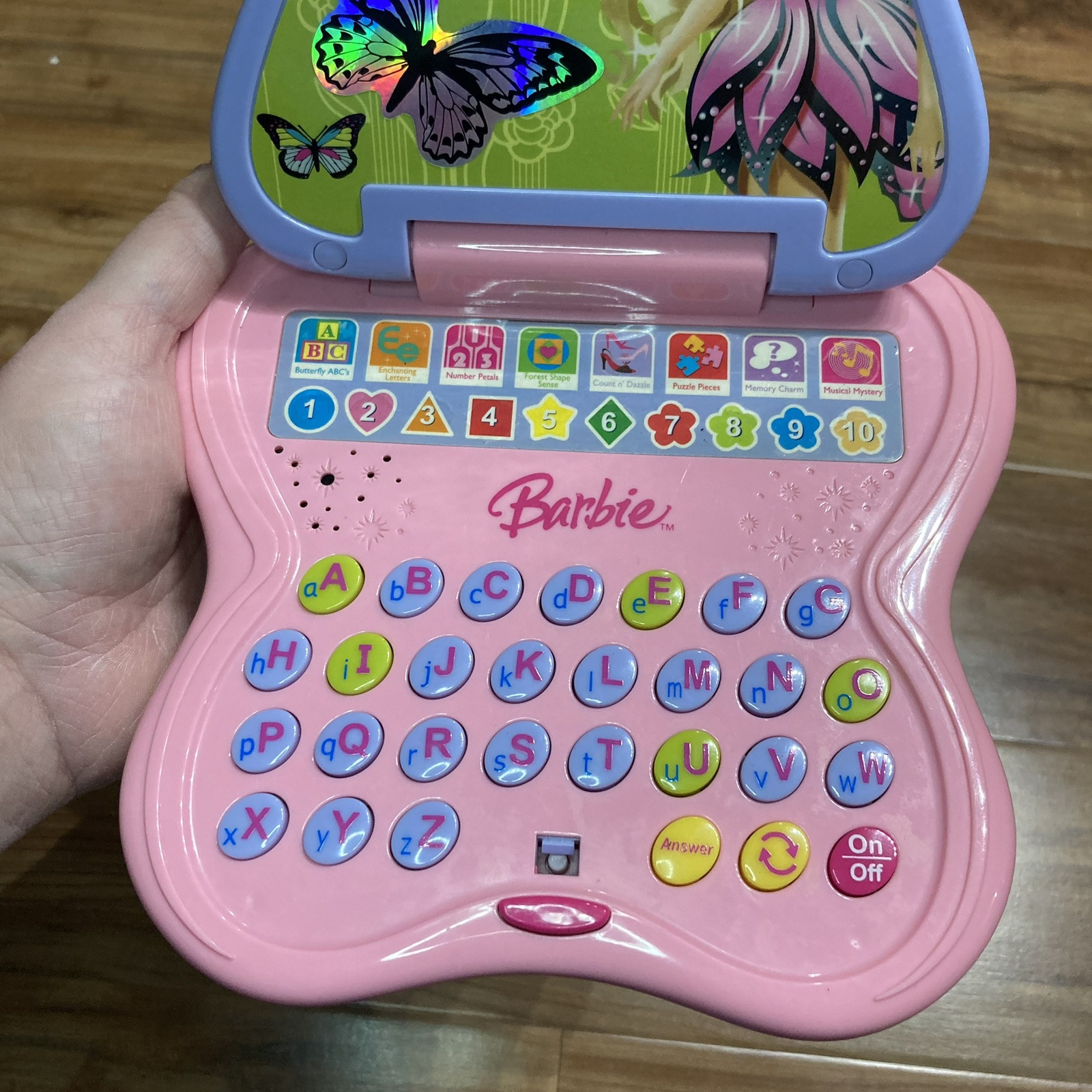 BARBIE MARIPOSA LITTLE LEARNING INTERACTIVE LAPTOP by OREGON SCIENTIFIC MATTEL