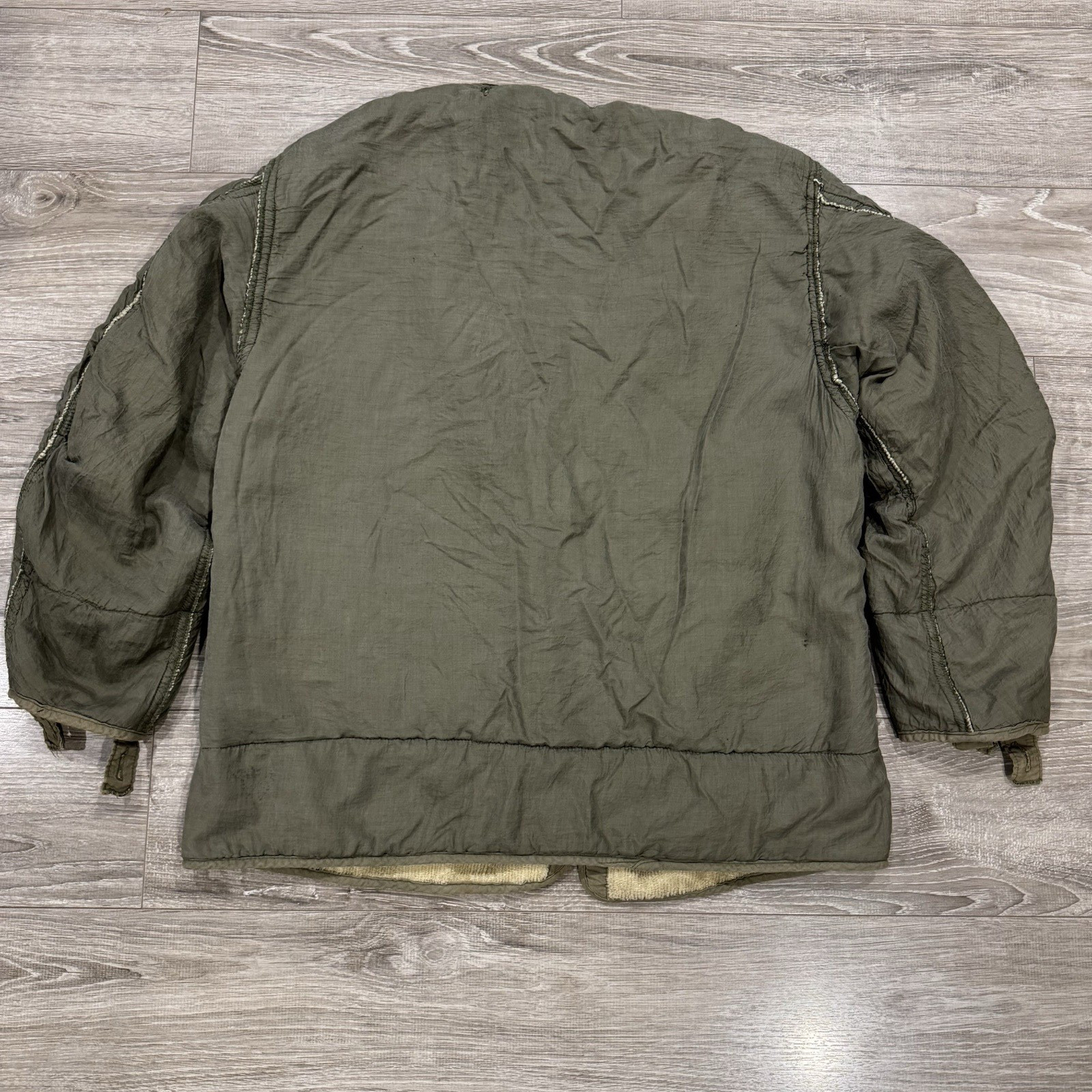 M-1951 Fishtail Parka Jacket Liner US Army Military Korean War Large Read Vtg