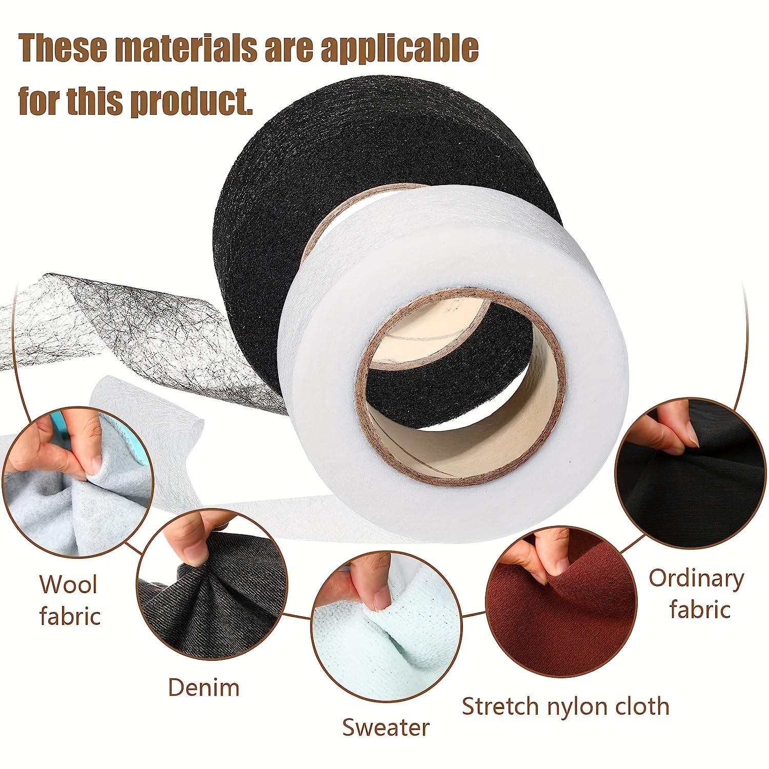 64M Iron On Hem Tape Double Sided Adhesive Fabric No Sew Pants Repair