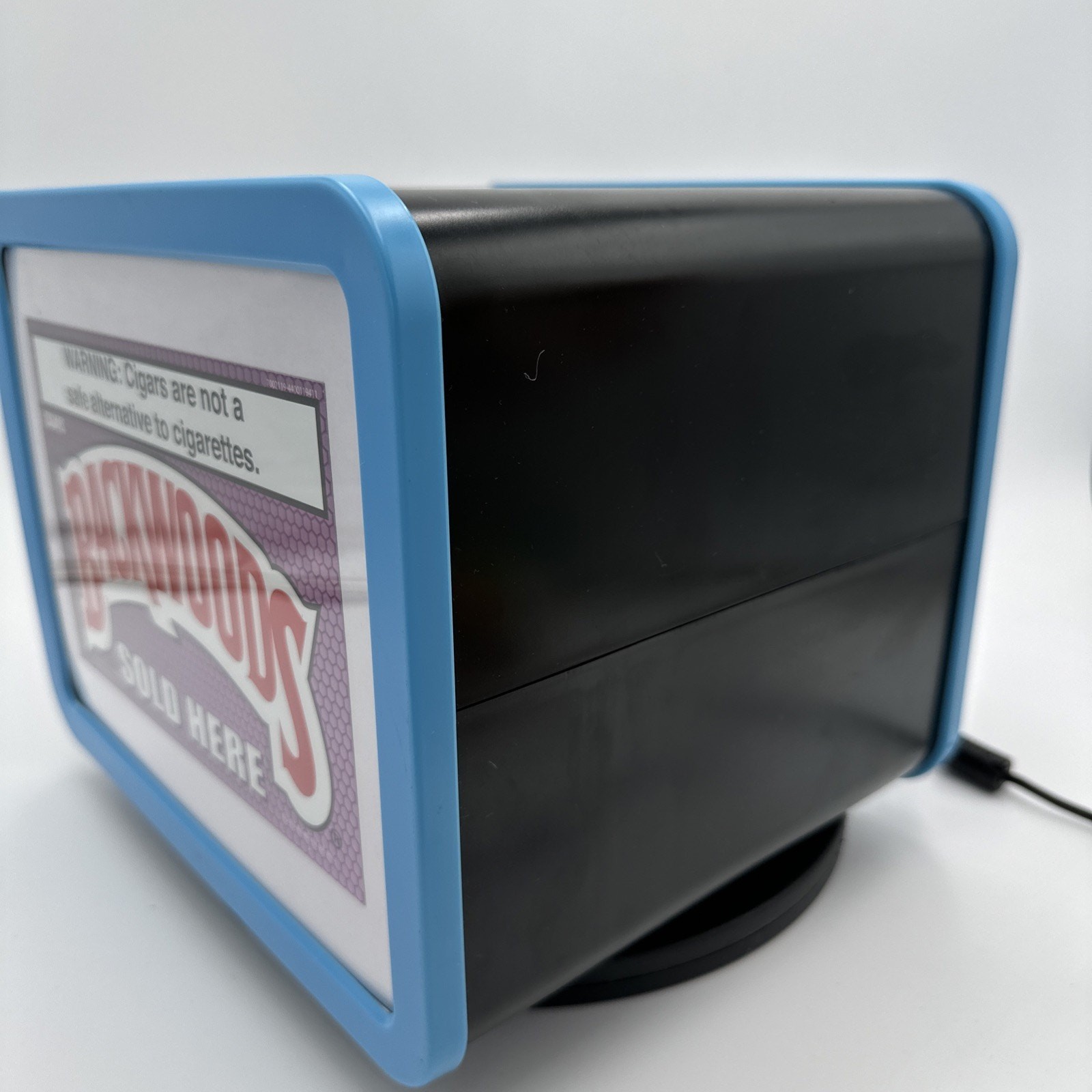 Backwoods Cigars Lighted Display Store Cube Tobacco Advertising