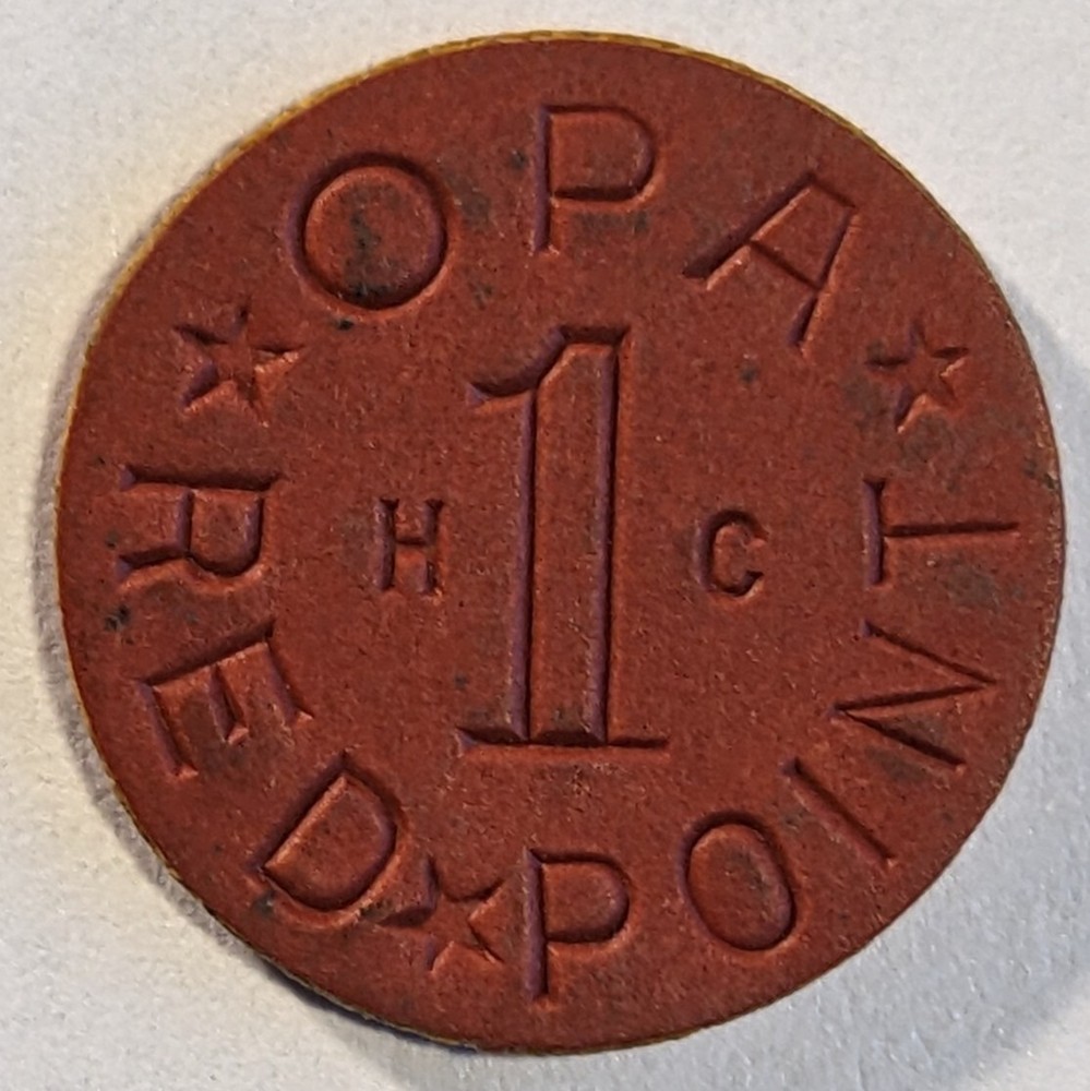 OPA Ration Points Token Red - 1 Random Token