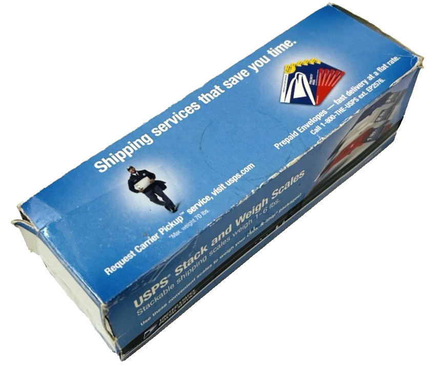 Vtg USPS Stack and Weigh Easy Shipping Scales Stackable 1 - 6 lbs