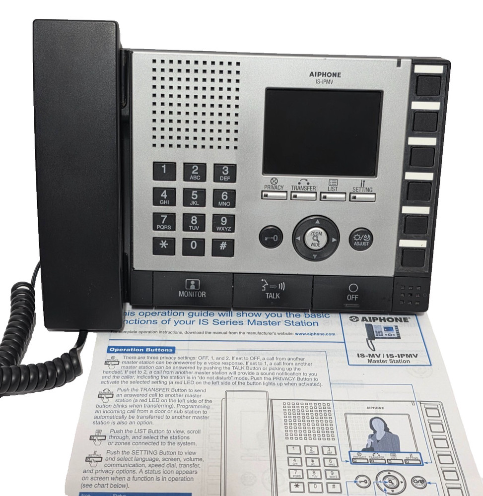 Aiphone IS-IPMV IP Video Master Station