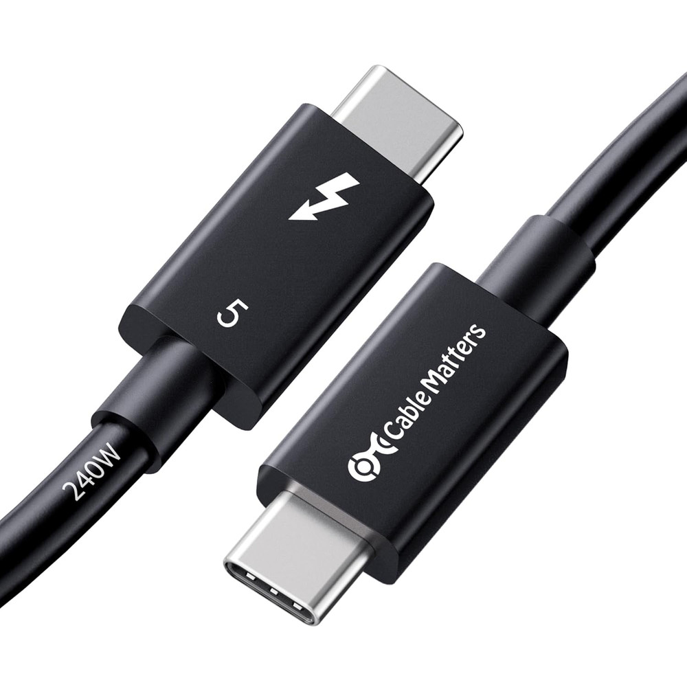 Cable Matters [Intel Certified 80Gbps Thunderbolt 5 Cable - 1m / 3.3ft, Supports