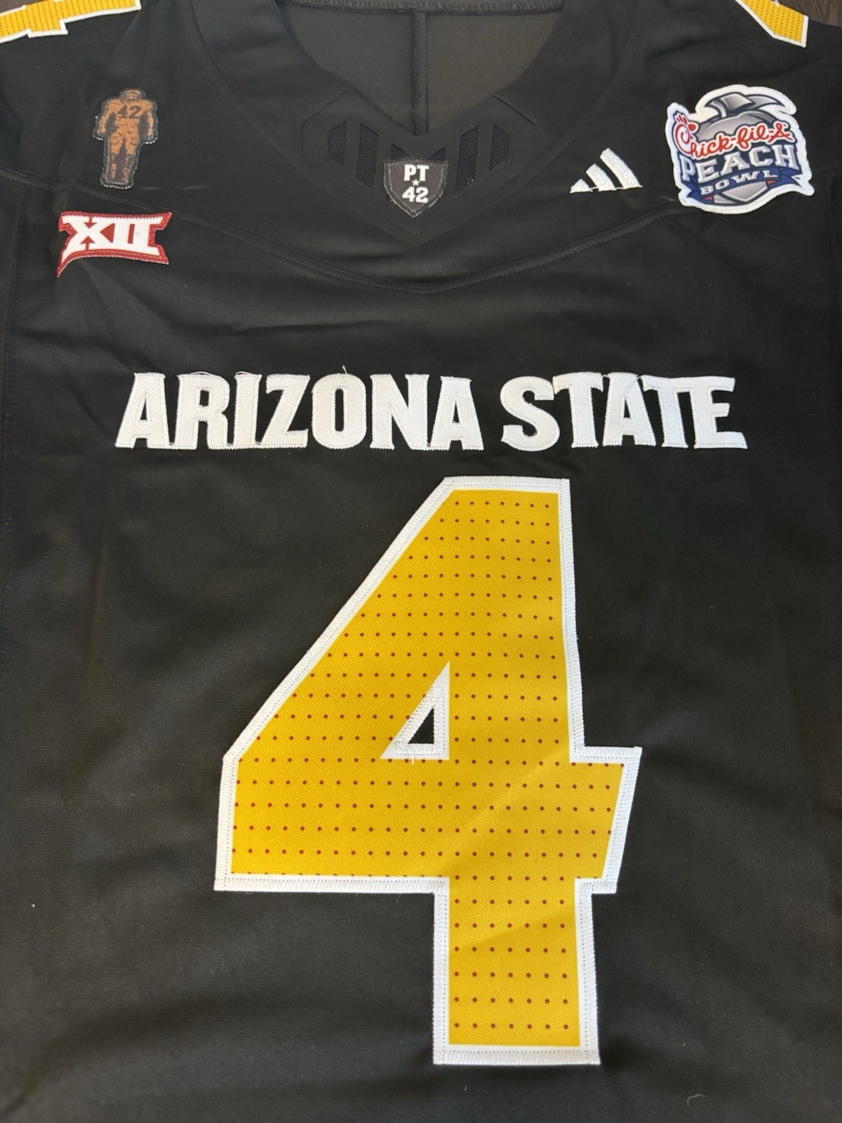 ASU Cam Skattebo Jersey W/Peach Bowl Patch! Fast Shipping !