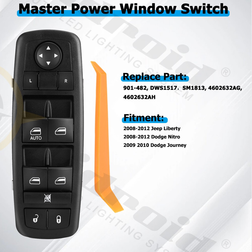 Master Power Window Switch Driver Side For Jeep Liberty 2008-2012 Nitro Journey