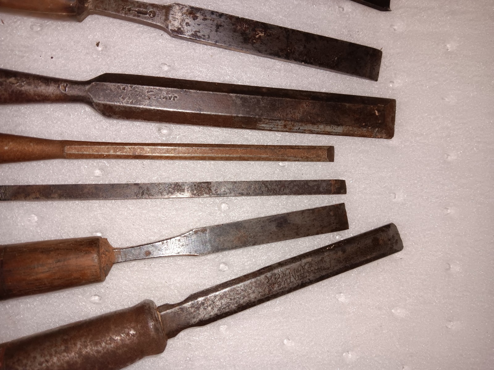 Lot of 12 Vintage Chisels Greaves ,Simmons ,Buck, J H Swift