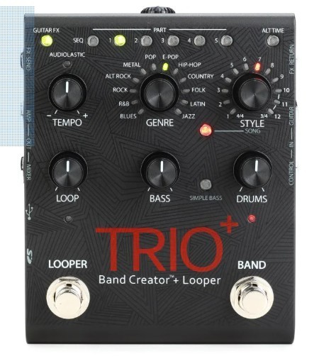 DigiTech TRIOPLUSV04 Trio Looper Footswitch Display Band Creator