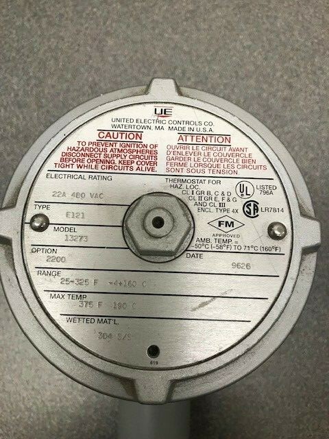 UEC Type E121 Explosion Proof Temperature Switch