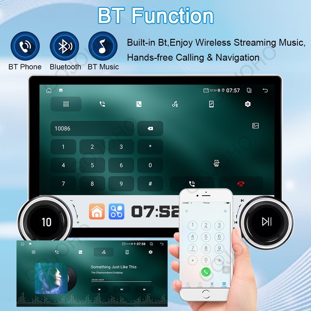 4+64GB For Toyota Sienna 2004-2010 Android 13 Car Radio GPS Stereo Navi CarPlay