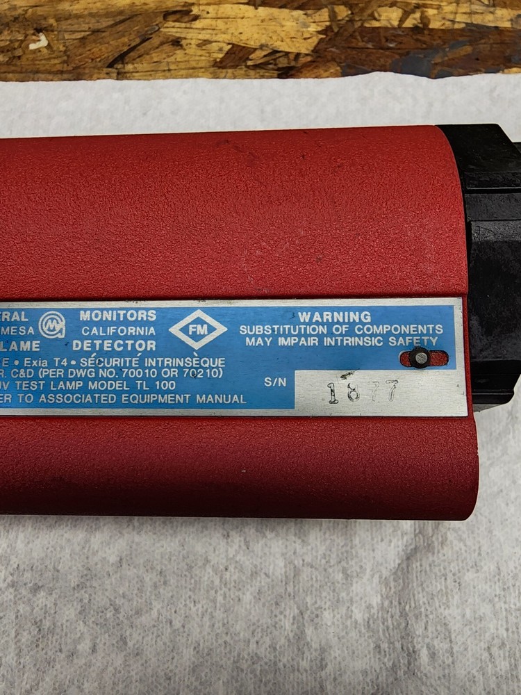 General Monitors 70100-2 UV Flame Detector Untested! Unknown Condition!