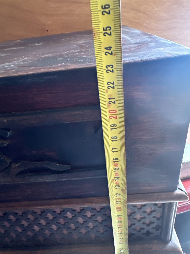 Antique Gramophone Boot Wood Diamond