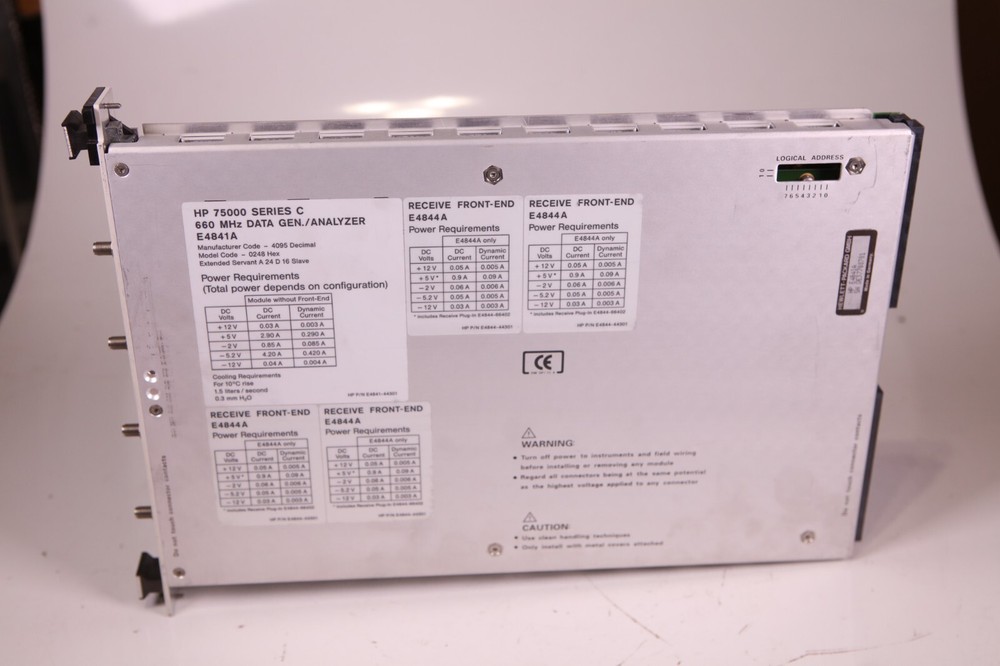 HP E4841A 75000 Series C 660MHz Data Gen Analyzer Module