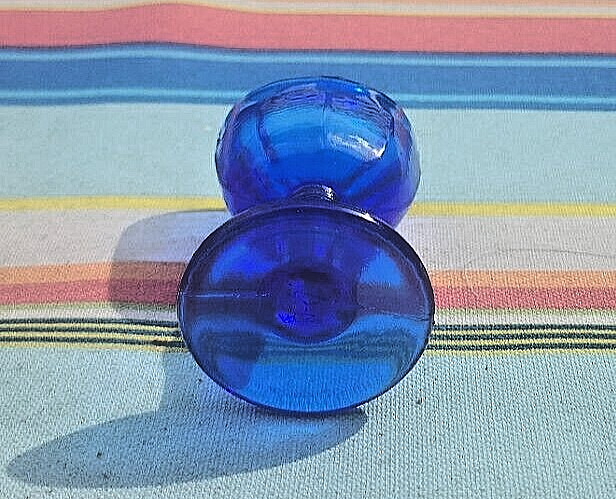 John Bull Vintage Style Cobalt Blue Glass Eye Wash Bath Cup 2 3/4"